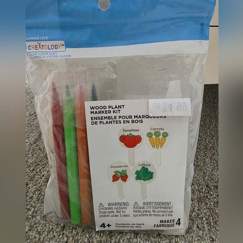 WOOD PLANT MARKER SET